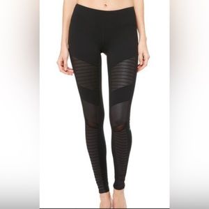 Alo Yoga Black Moto Leggings